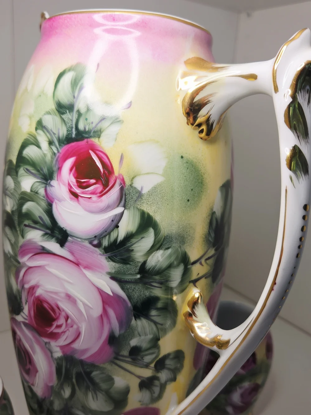 Antique Nippon Hand Painted Porcelain Cider Set - 14
